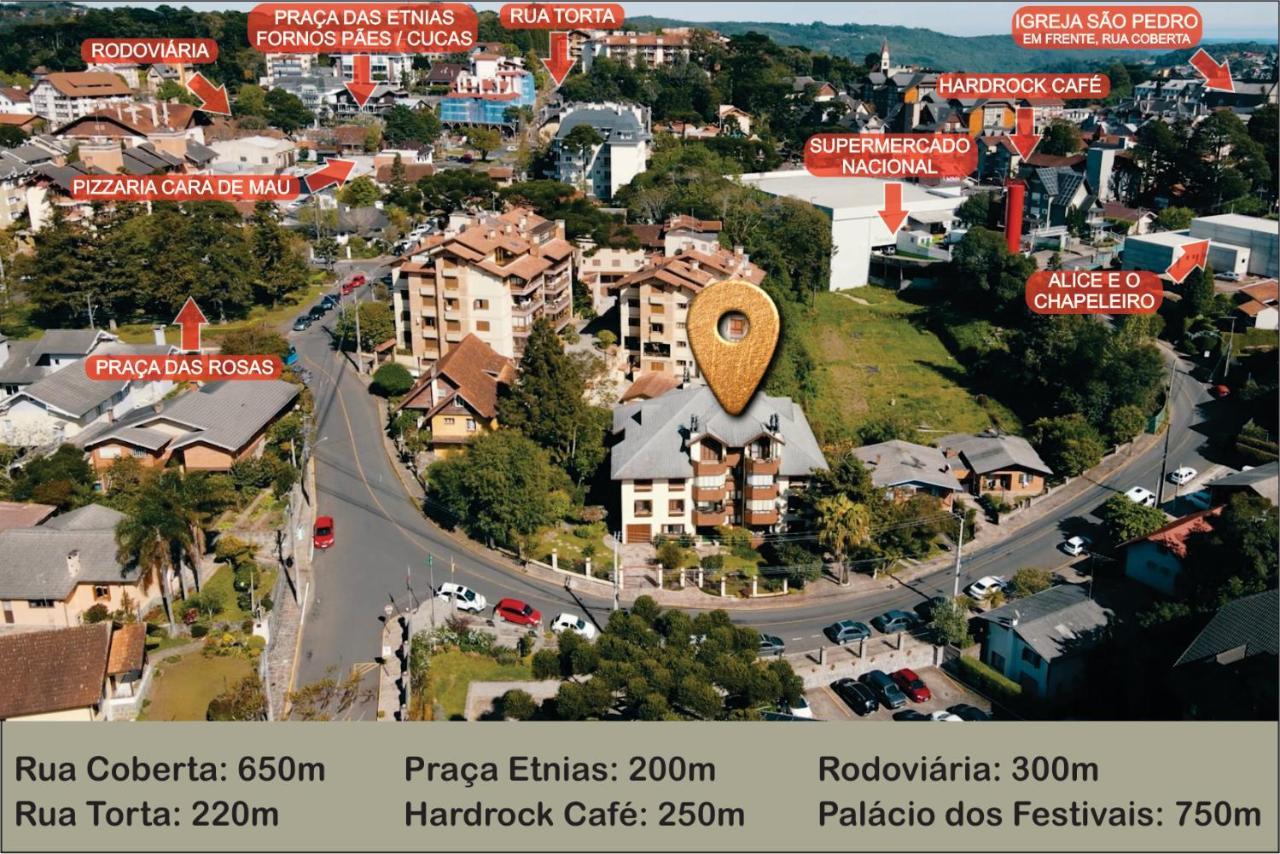 Bridiblanco'S Gramado - Proximo A Rua Torta Apartment Luaran gambar
